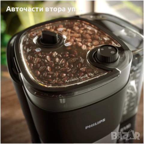 кафемашина Philips All-in-1 Brew (модел HD7900/50) с вградена мелничка в черен цвят, снимка 8 - Кафемашини - 54449654