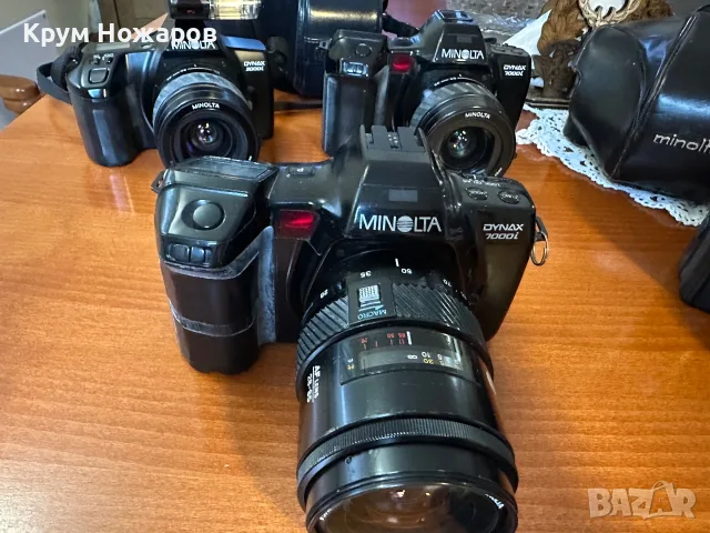 Продавам Minolta DYNAX 7000i с обектив- Minolta. Zoom. AF. 28-85 mm. 1:3.5(22)-4.5  ф55mm  , снимка 7 - Фотоапарати - 55353506