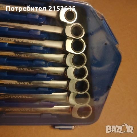 CORNWELL TOOLS 8броя качествени ключове тресчотки, снимка 7 - Ключове - 54860257
