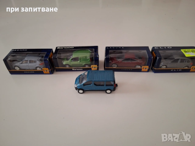 Renault Trafic, Kangoo, Clio, Megane, Laguna на Norev, 1/64, нови