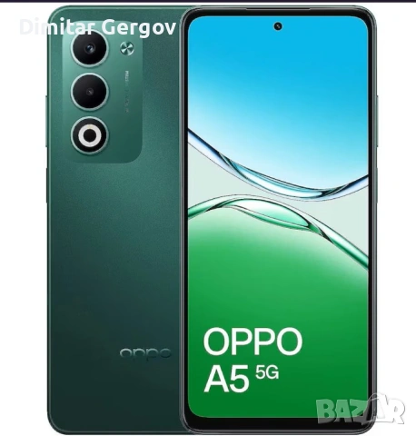 OPPO A5, 4GB RAM, 128GB, 5G, Тъмнозелен, снимка 3 - Други - 54264975