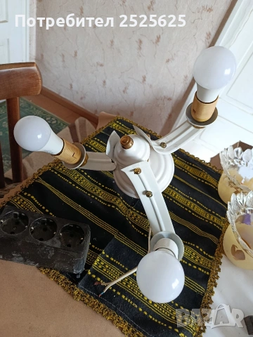 Стар полилей, снимка 5 - Лампи за таван - 54186326