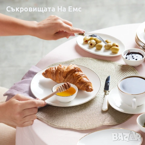 Karaca Elegance Порцеланов Сервиз 26части , снимка 7 - Сервизи - 54331348