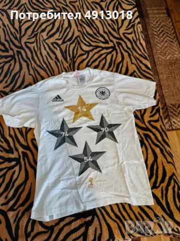  Оригинална памучна тениска Adidas Germany (Германия) - Световен шампион 2014, снимка 2 - Тениски - 55600282