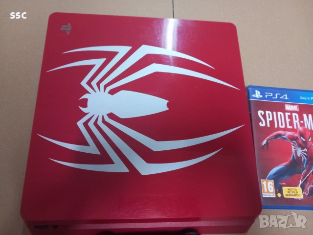 PS4 Slim Spiderman edition 1TB, снимка 2 - PlayStation конзоли - 55087429