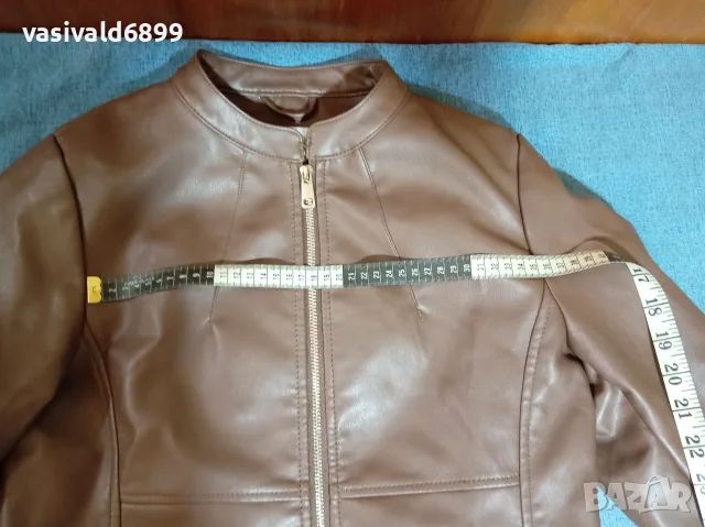Дамско кожено яке , снимка 5 - Якета - 55321326