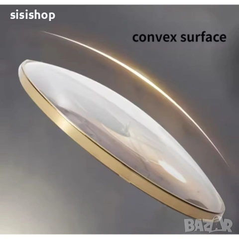 Декоративен стенен часовник със златиста PVC рамка, диаметър 30 см 4443, снимка 3 - Стенни часовници - 53978604