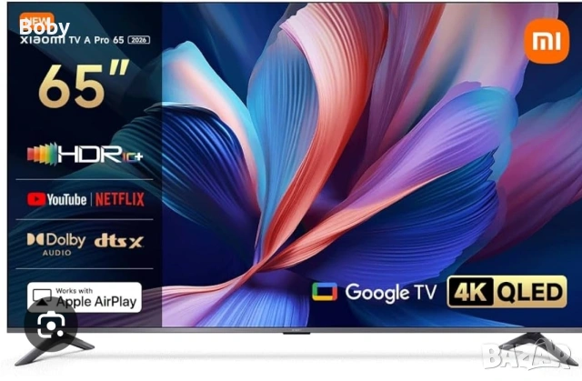 Чисто нов телевизор Xiaomi TV A Pro 65" (Модел 2025) - 4K Ultra HD / Google TV