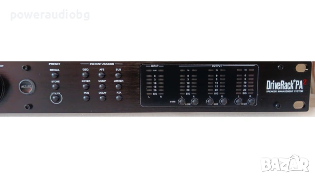 Дигитален звуков процесор DBX DriveRack PA2  (DSP), снимка 5 - Ресийвъри, усилватели, смесителни пултове - 54494293