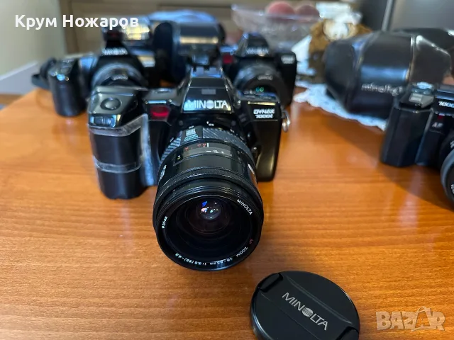 Продавам Minolta DYNAX 7000i с обектив- Minolta. Zoom. AF. 28-85 mm. 1:3.5(22)-4.5  ф55mm  , снимка 3 - Фотоапарати - 55353506