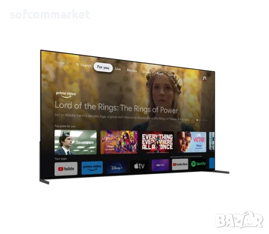 НОВ телевизор  Sony 77" XR-77A95L – Флагман QD-OLED - Запечатан, снимка 2 - Телевизори - 54352014