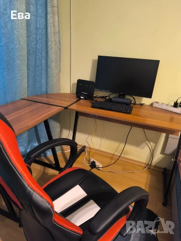 Бюро и кожен стол, снимка 6 - Бюра - 54014080