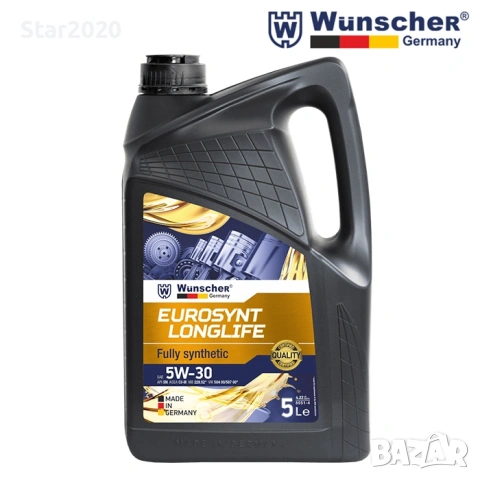 Автомобилно масло Wunscher 8051 EUROSYNT LONGLIFE 5W/30 - 5л. 