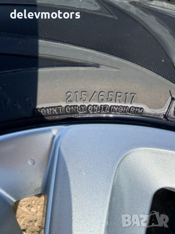 5x108, 7J ET42 17 цола алуминиеви джанти, 9818082477 65.1 централен отвор със зимни гуми от Citroen , снимка 8 - Гуми и джанти - 54495445