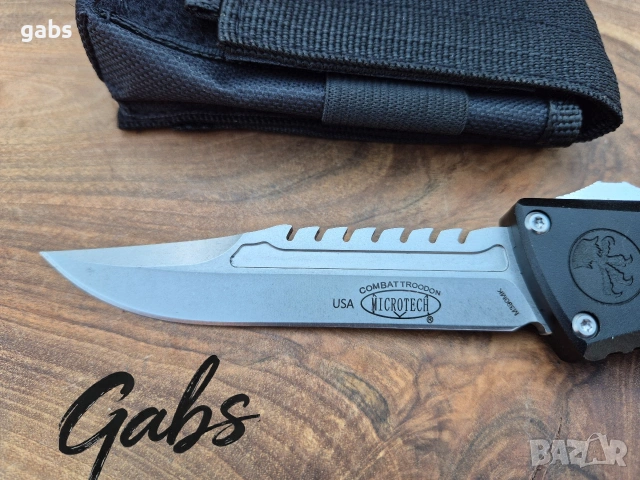 Автоматичен нож Microtech Combat Troodon Gen 3 ,1217-10S, снимка 6 - Ножове - 54257206