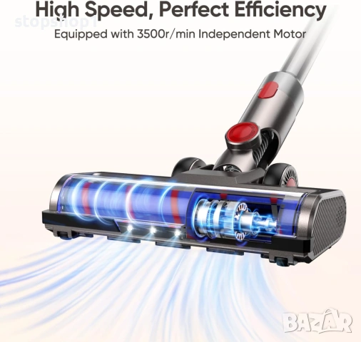 Резервна глава за четка FLYLINKTECH, съвместима с Dyson V7 / V8 / V10 / V11 / V15, гъвкави, въртящи, снимка 5 - Прахосмукачки - 55264253