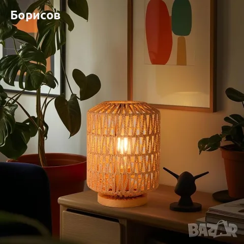 NUANYU декоративна настолна лампа, снимка 2 - Настолни лампи - 55610560