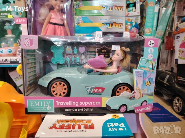 Emily Travelling Supercar! Кукла с кола