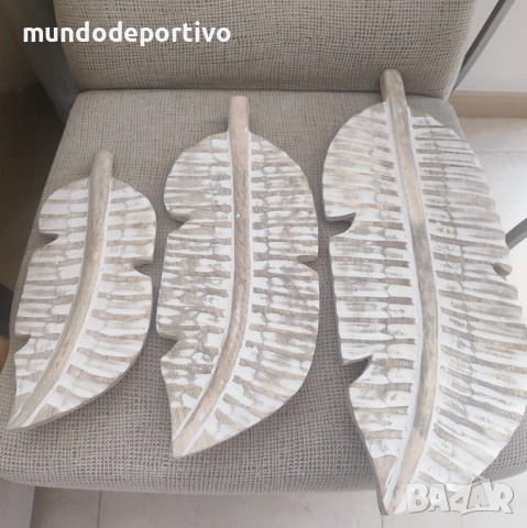 Декорация за стена от дървени листа