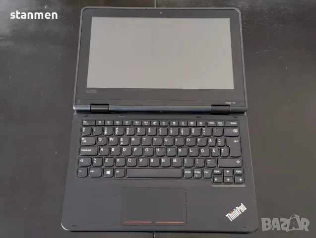 Продавам Гаранционен Touchscreen Lenovo Yoga 11e/IPS11.6сKам/4CoreUp2.7ghz/8gbDDR4/SSD256gb/НоваБат/, снимка 8 - Лаптопи за работа - 55312141