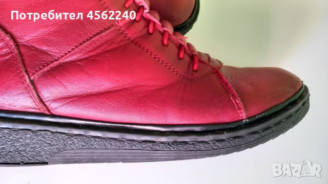 Червени дамски зимни боти, снимка 4 - Дамски боти - 54828861