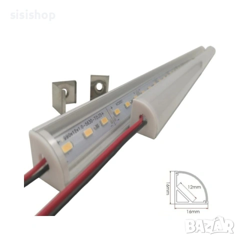 LED осветление на 220V ъглов алуминиев профил 2800, снимка 7 - Лед осветление - 55207118