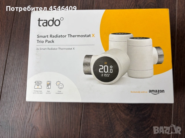 Чисто нов tado° Smart Radiator Thermostat X – Комплект 3 броя (Trio Pack)