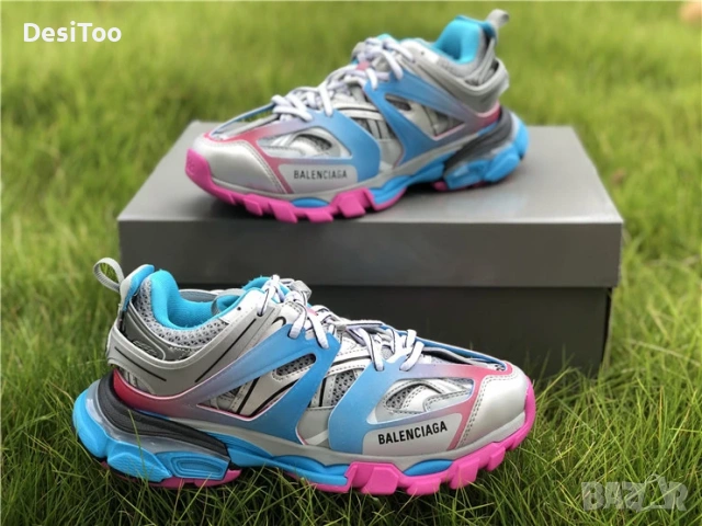 Balenciaga Track Sneaker "Silver/Blue/Pink" 