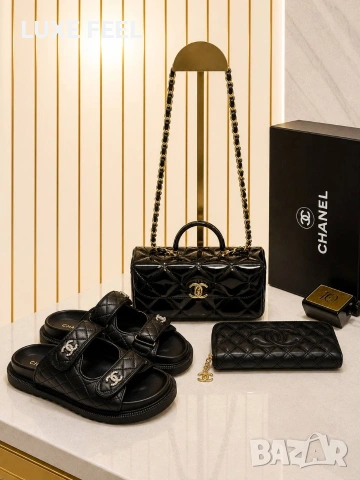 CHANEL 🔥Дамски Чехли, снимка 5 - Чехли - 54393420