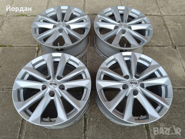 ОРИГИНАЛНИ джанти 17 ' цола 5x114,3 НИСАН Кашкай / NISSAN QASHQAI J10 J11 7J ET40 + датчици, снимка 4 - Гуми и джанти - 54485880