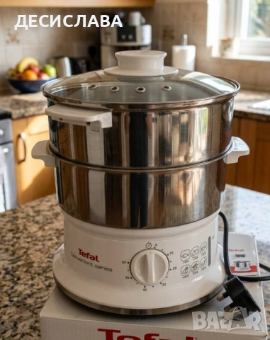 Уред за готвене на пара Tefal Convenient Series Неръждаема стомана, като нов!