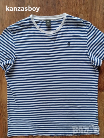 G-star Stripe - мъжка тениска р-р XL, снимка 4 - Тениски - 54368000