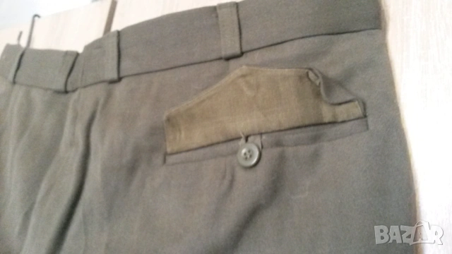 Стара военна униформа, панталон, тъмнозелен, с ленти най-долу, снимка 8 - Антикварни и старинни предмети - 54193506