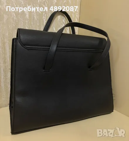 Кожена черна чанта, снимка 2 - Чанти - 55353515