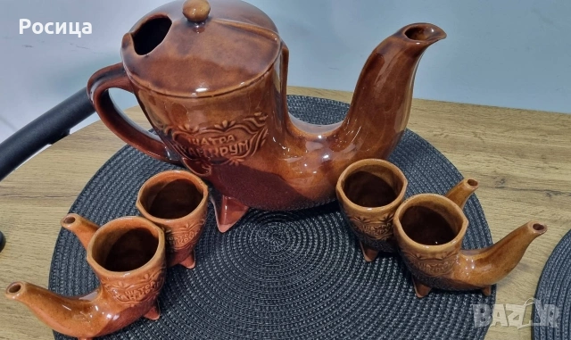 Сервиз за ракия "ШАТРА ХАН КРУМ", снимка 2 - Сервизи - 54884369