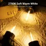 Lepro S14 Външни гирлянди - 15 метра с 15 нечупливи LED крушки Edison, водоустойчиви, снимка 2