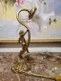 Страхотна антикварна бронзова френска фигурална лампа , снимка 7