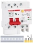 Dihool DZ47LED-50 RCBO 50A – автоматичен предпазител с дефектнотокова и SPD защита, снимка 1