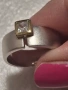 сребърен пръстен с позлата и циркон, снимка 3