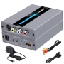 RCA / S-Video към HDMI Converter – AV / CVBS / S-Video to HDMI адаптер с кабели, 720P / 1080P, снимка 1