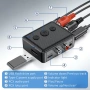 Bluetooth 5.4 аудио приемник с RCA / AUX / USB, снимка 3