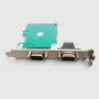 PCI Express RS232 карта с 2 COM порта DB9 – PCIe Serial Port адаптер за компютър, снимка 3
