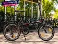 НОВ Сгъваем Велосипед Chrisson Foldrider 1.0 20 Black Red - БЕЗПЛАТНА ДОСТАВКА, снимка 1