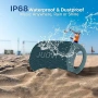 JUOVI J6301 Преносим Bluetooth високоговорител (син, щипка J1) , снимка 4