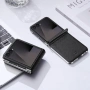Кожен Калъф за Samsung Galaxy Z Flip8 DUX DUCIS Bril Series с Протектор – Черен, снимка 8
