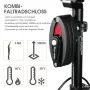 XIQI Folding Bicycle Lock Комбинирана ключалка / катинар с висока сигурност със скоба – 85 см НОВО, снимка 2