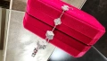 Van Cleef & Arpels VCA 5 Motifs Silver Diamonds Vintage Alhambra Дамска Гривна, снимка 5