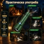 Мощен тактически акумулаторен фенер YEMAO 5080 лумена 3x KX50 LED USB-C Power Bank един бутон, снимка 3
