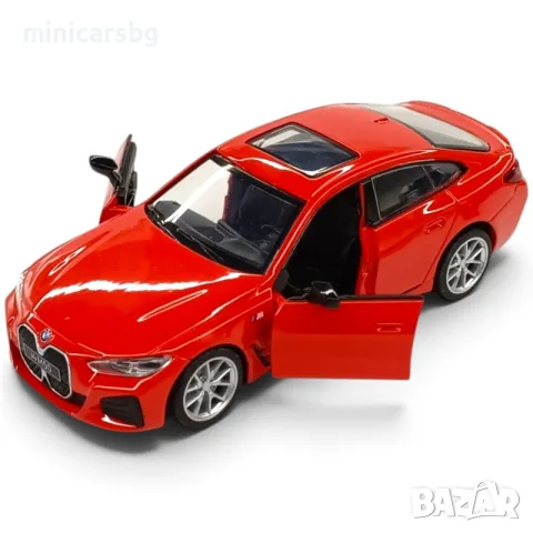Метални колички: BMW i4 M50 (G26) 1:34 – метален модел, снимка 2 - Колекции - 55561669