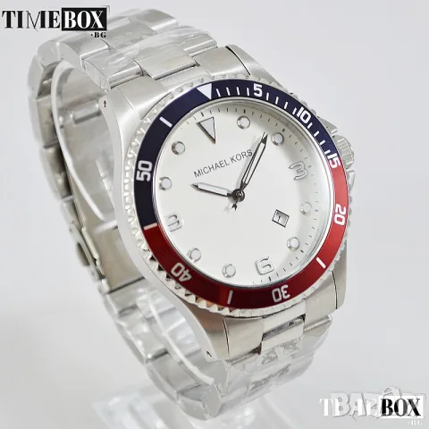 Michael Kors MK7056 Pepsi Bezel Classic, снимка 2 - Мъжки - 38750023